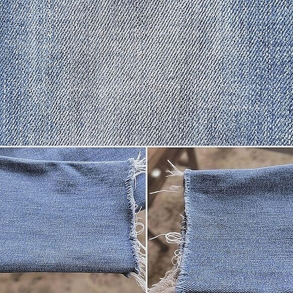 Levi's 721 Distressed Skinny in Rugged Indigo Med Denim size 25 - Picture 14 of 14